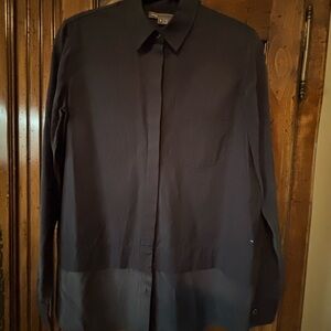 Theory Black Blouse